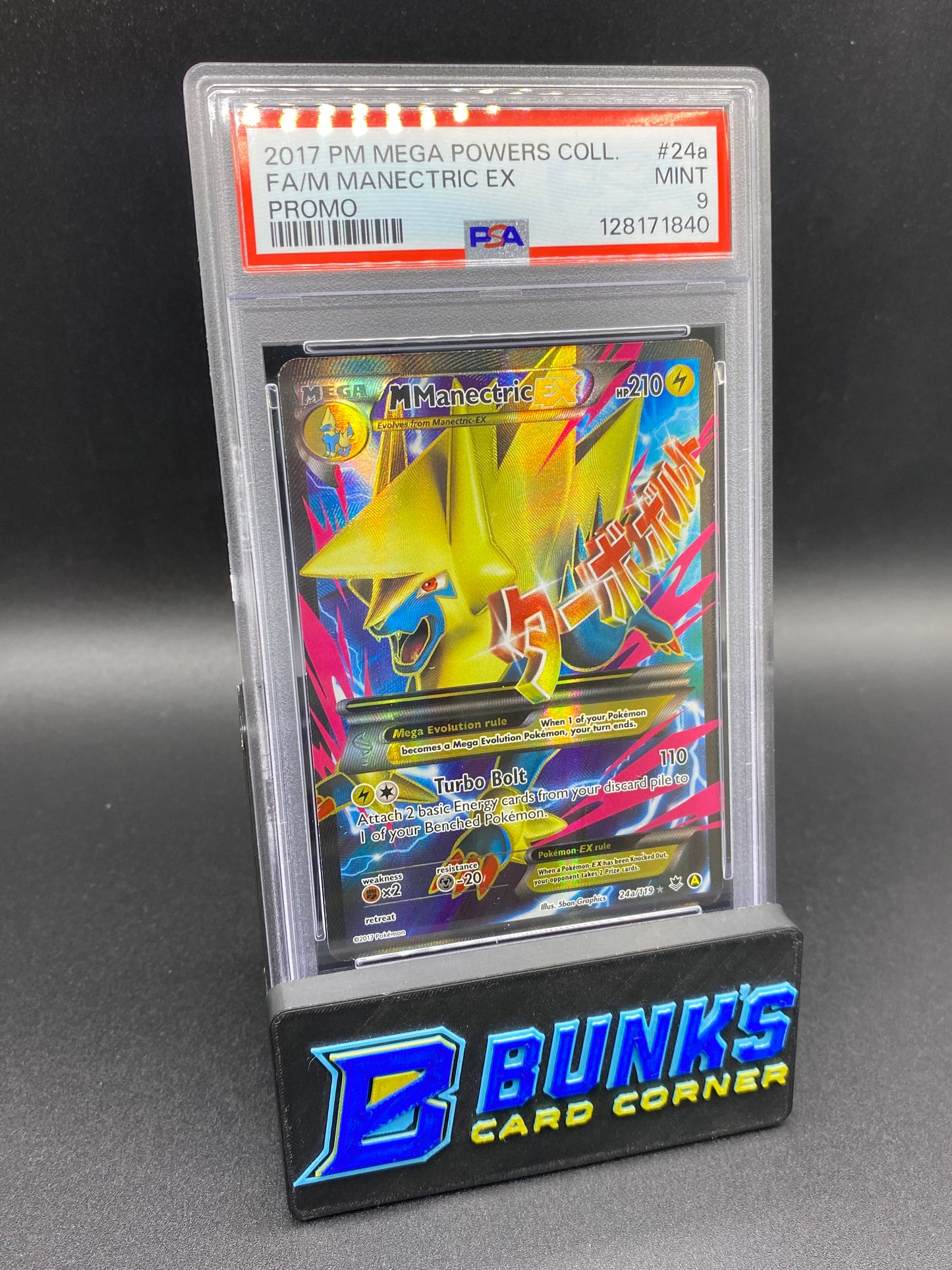 Mega Manectric ex Promo PSA 9