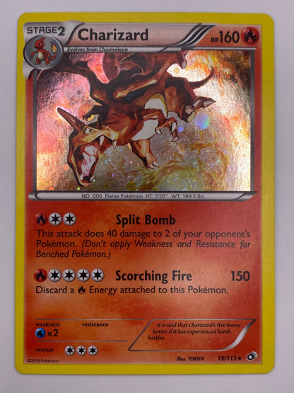 Charizard Holo Cosmos Legendary Treasures MP