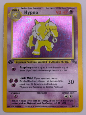 Hypno Holo 1st Edition Fossil LP