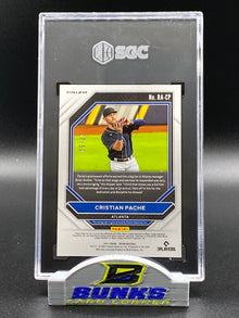2021 Cristian Pache AUTOGRAPHED Rookie Card Blue Wave Prizm 20/50 (Box 14)