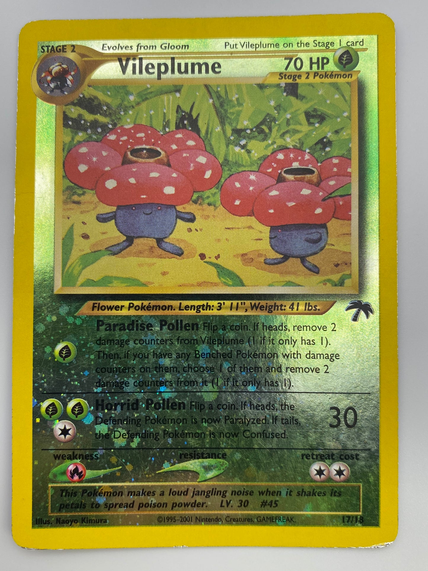 Vileplume Reverse Holo Southern Islands  MP