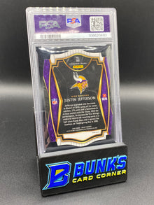 2020 Justin Jefferson Die-Cut Purple Prizm Rc PSA 9