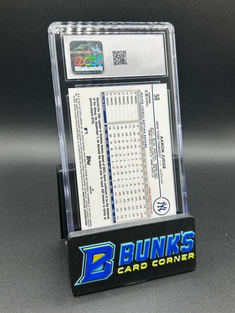 2024 Aaron Judge Topps Chrome Prism Refractor CGC 10
