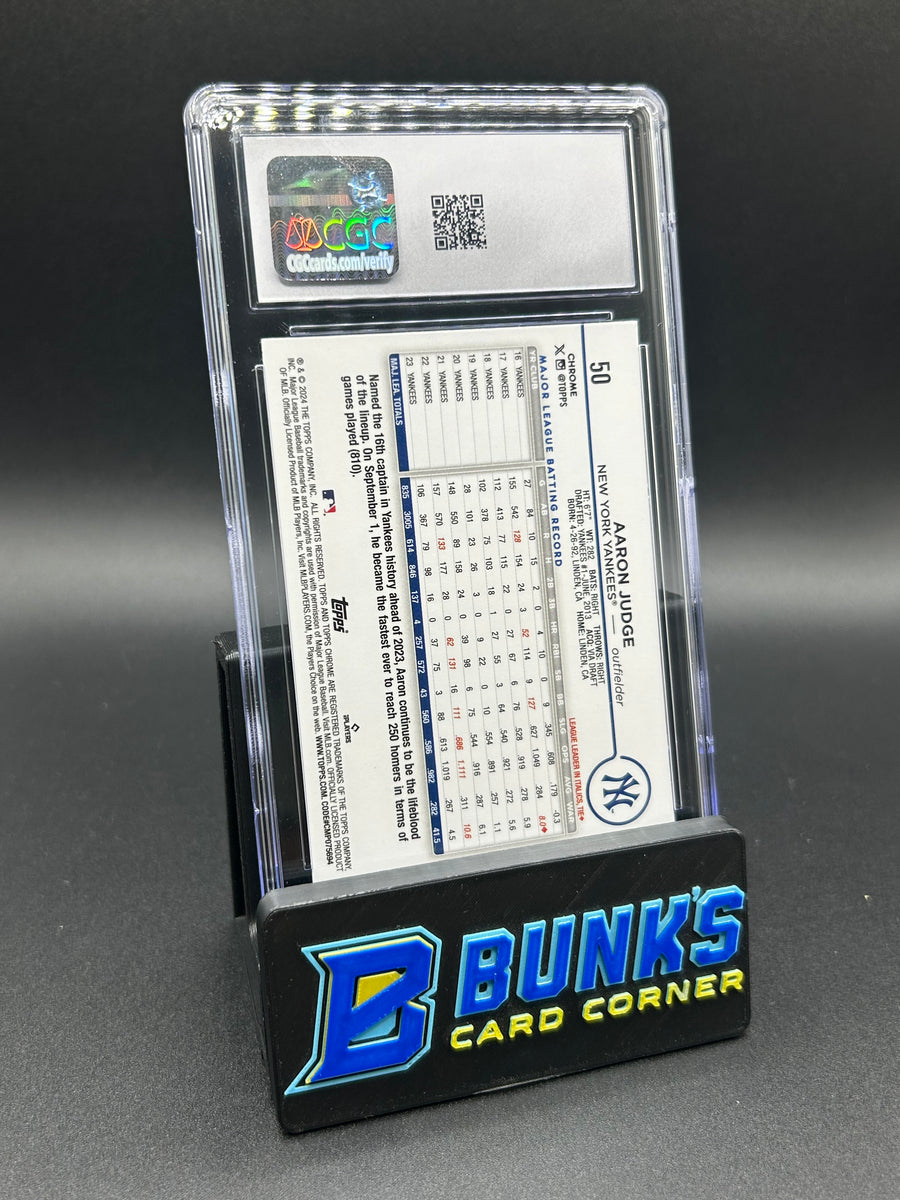 2024 Aaron Judge Topps Chrome Prism Refractor CGC 10
