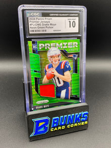 2024 Drake Maye Neon Green Pulsar Patch Rc CGC 10