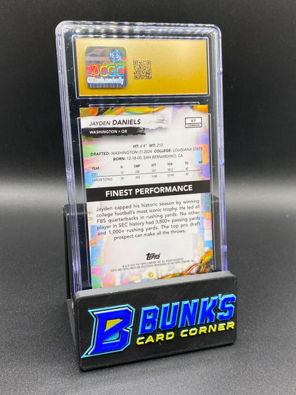 2024 Jayden Daniels Sky Blue Ref. CGC PRISTINE 10 32/325