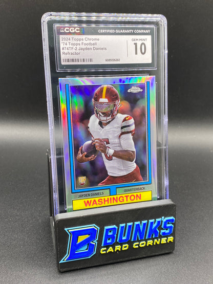 2024 Jayden Daniels Ref. Rc CGC 10