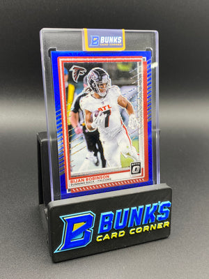 2025 Bijan Robinson 11/55 Donruss Optic Blue & Red