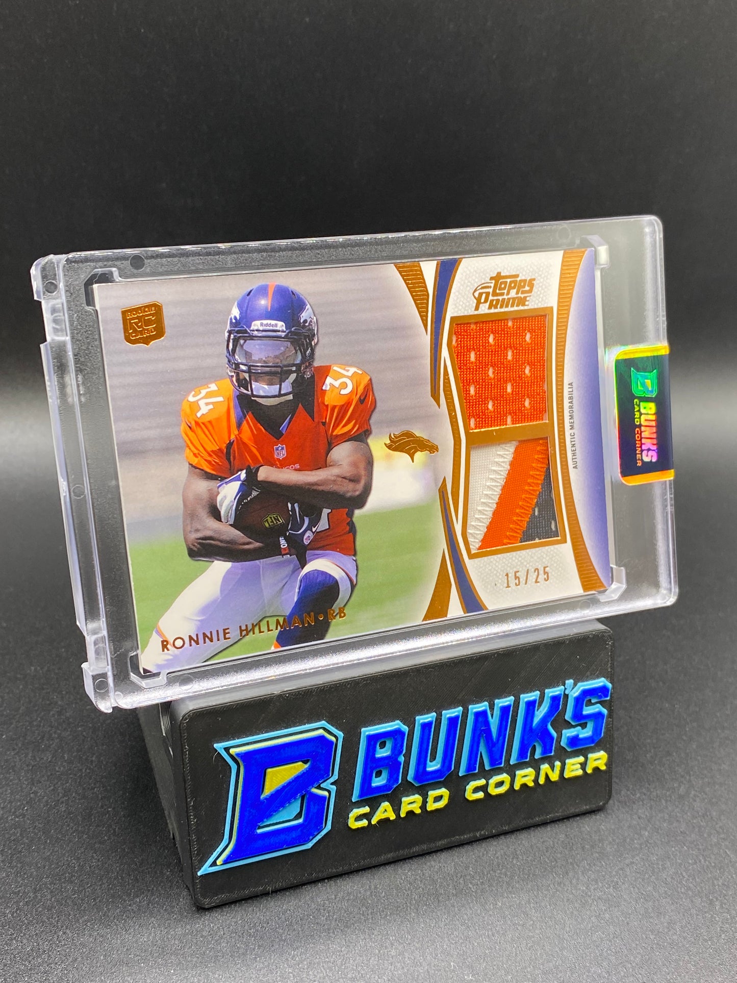 2012 Topps Prime Ronnie Hillman 15/25 Patches Rc