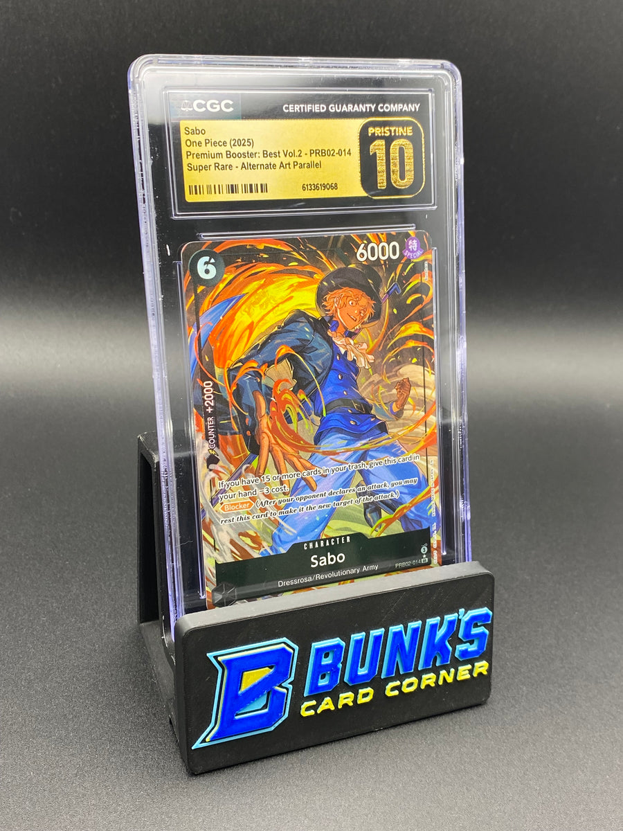 Sabo Super Rare Alt Art Parallel PRB02 CGC PRISTINE 10