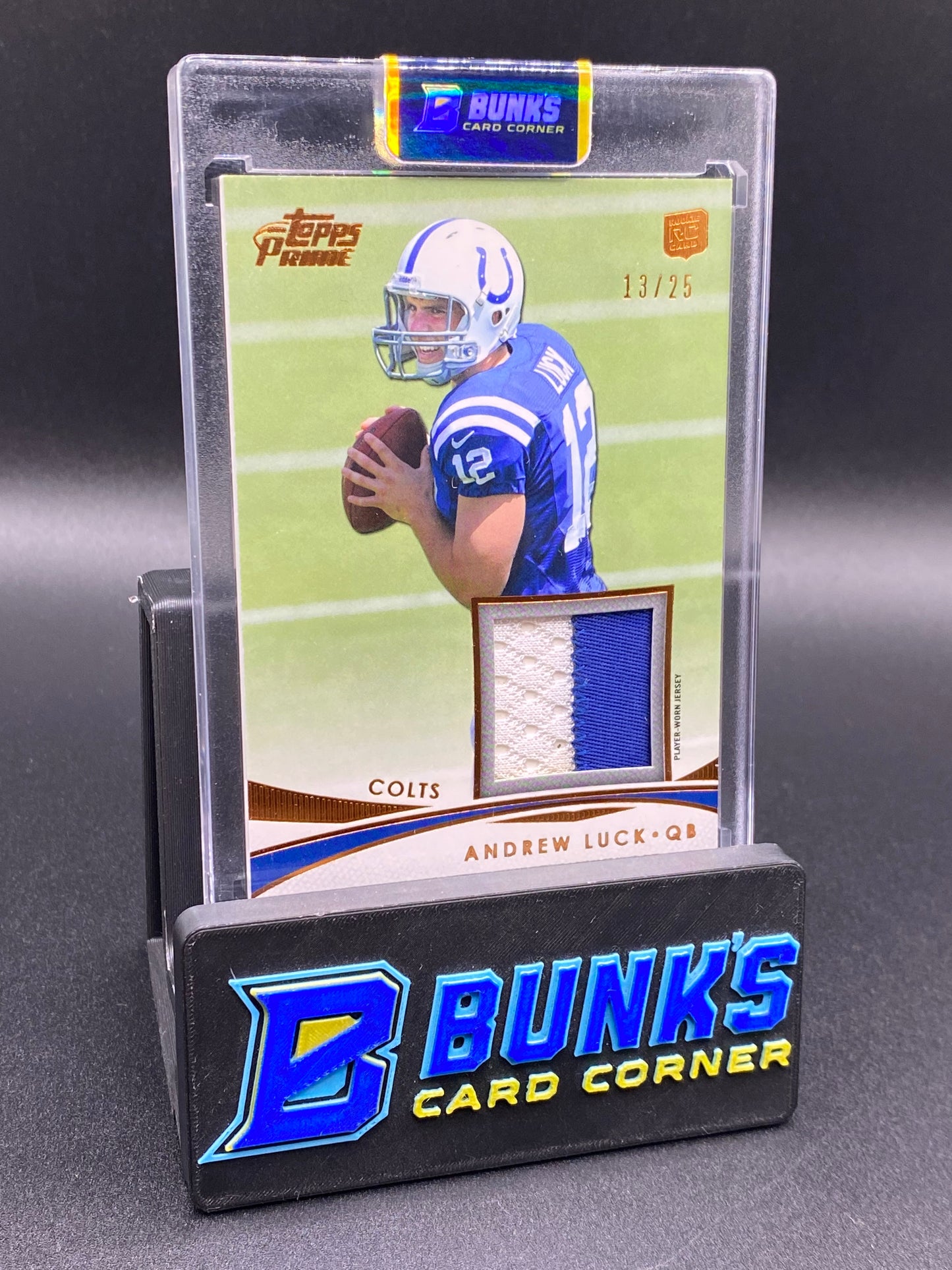 2012 Andrew Luck Topps Prime  Patches Rc 13/25