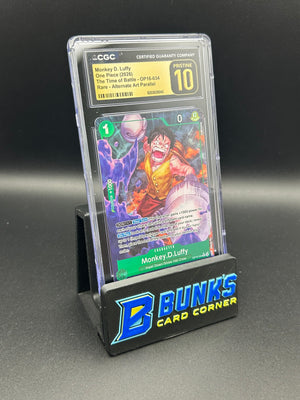 Monkey D. Luffy Rare Parallel OP16-034 CGC Pristine 10