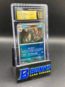 Umbreon Master Ball Prismatic Evolutions POP 14 CGC PRISTINE 10