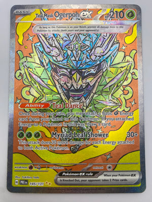 Teal Mask Ogerpon EX SIR Prismatic Evolutions NM