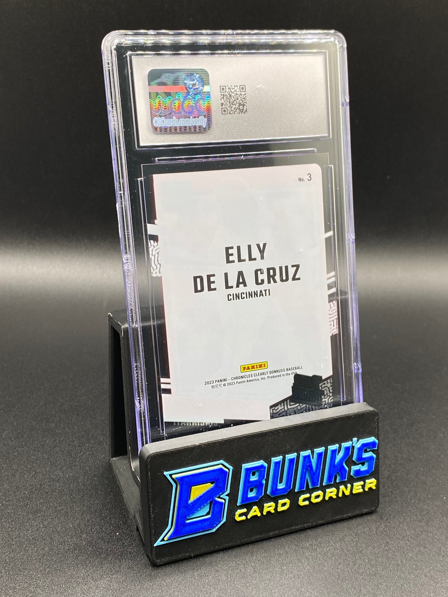 2023 Elly De La Cruz Clearly Donruss RR CGC 10 Rc