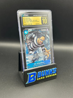 Mr. 3 Super Rare Parallel OP16-056 CGC Pristine 10
