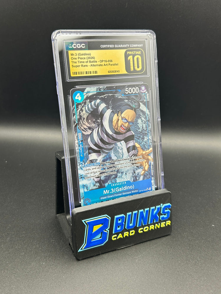 Mr. 3 Super Rare Parallel OP16-056 CGC Pristine 10