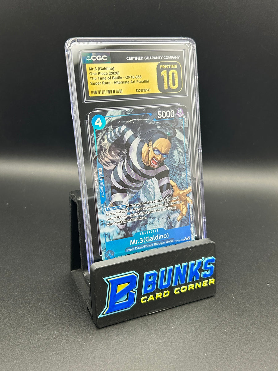 Mr. 3 Super Rare Parallel OP16-056 CGC Pristine 10
