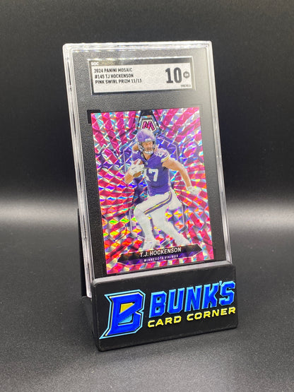 2024 TJ Hockenson Pink Swirl Prizm 11/13