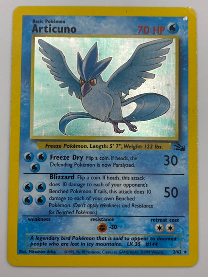Articuno Holo Fossil MP-HP