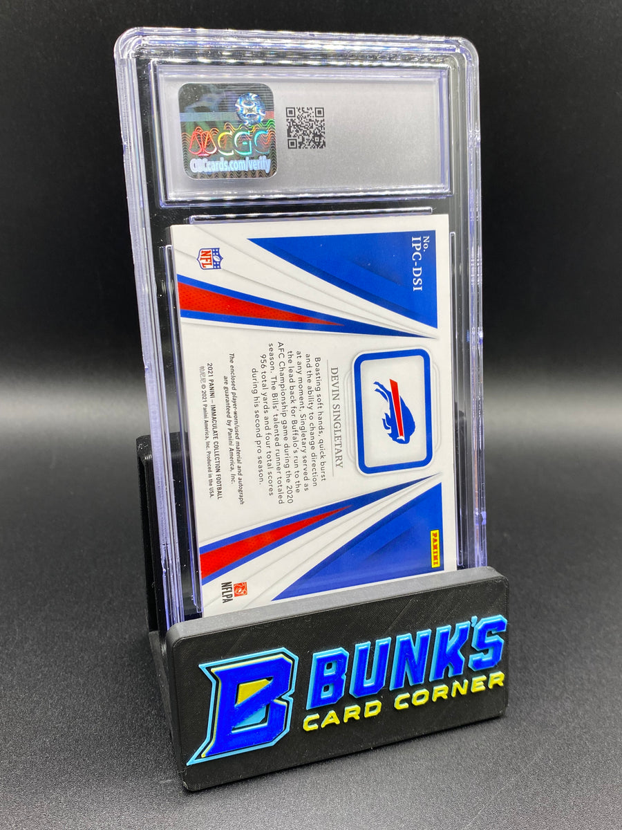 2021 Devin Singletary Players Collection Auto 59/99 CGC 9/9