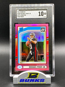 2024 Michael Penix Jr. Pink Prizm SGC 10
