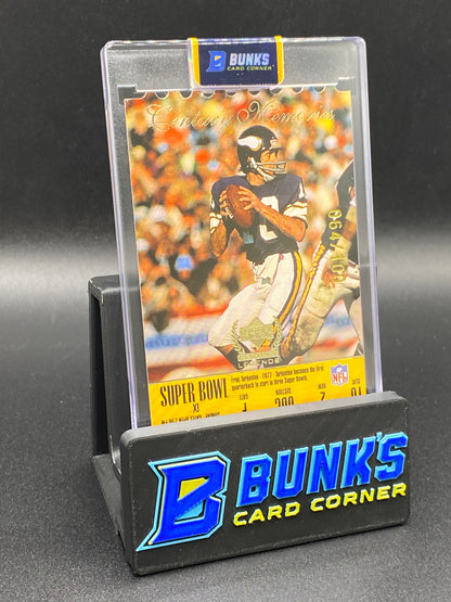 Fran Tarkenton Super Bowl XI 64/100