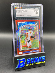2024 Malik Nabers Red Mojo CGC 10 Rc