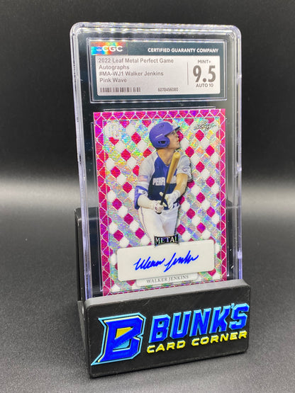 2022 Walker Jenkins Pink Wave Auto 4/6 CGC 9.5/10