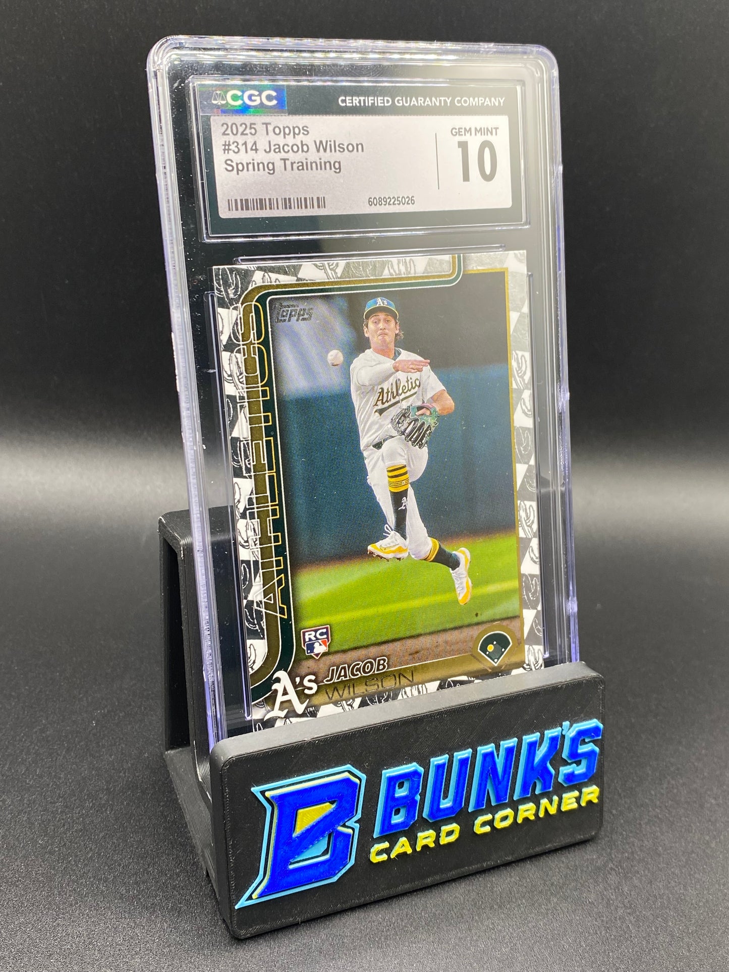 2025 Jacob Wilson Spring Training CGC 10 SP Rc