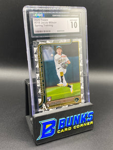 2025 Jacob Wilson Spring Training CGC 10 SP Rc