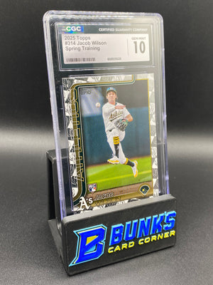 2025 Jacob Wilson Spring Training CGC 10 SP Rc