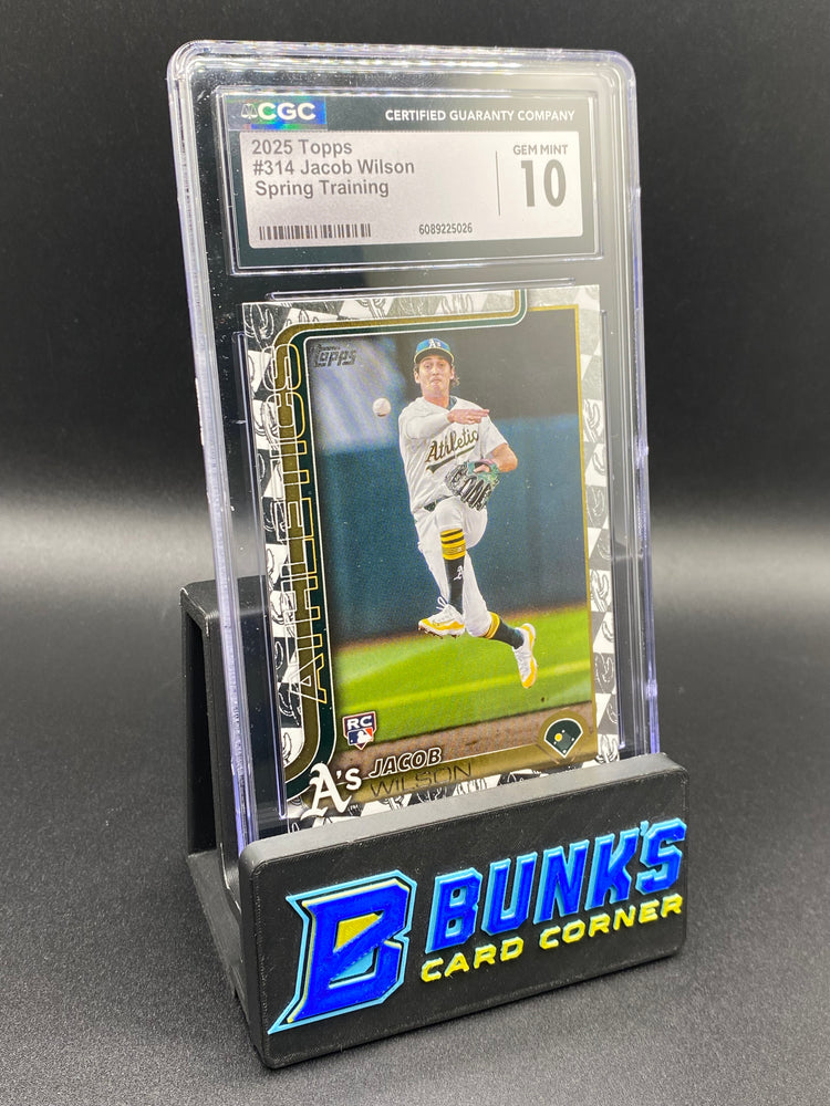 2025 Jacob Wilson Spring Training CGC 10 SP Rc