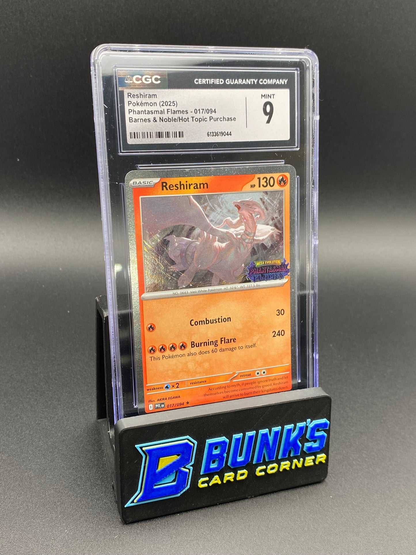 Reshiram Promo CGC 9