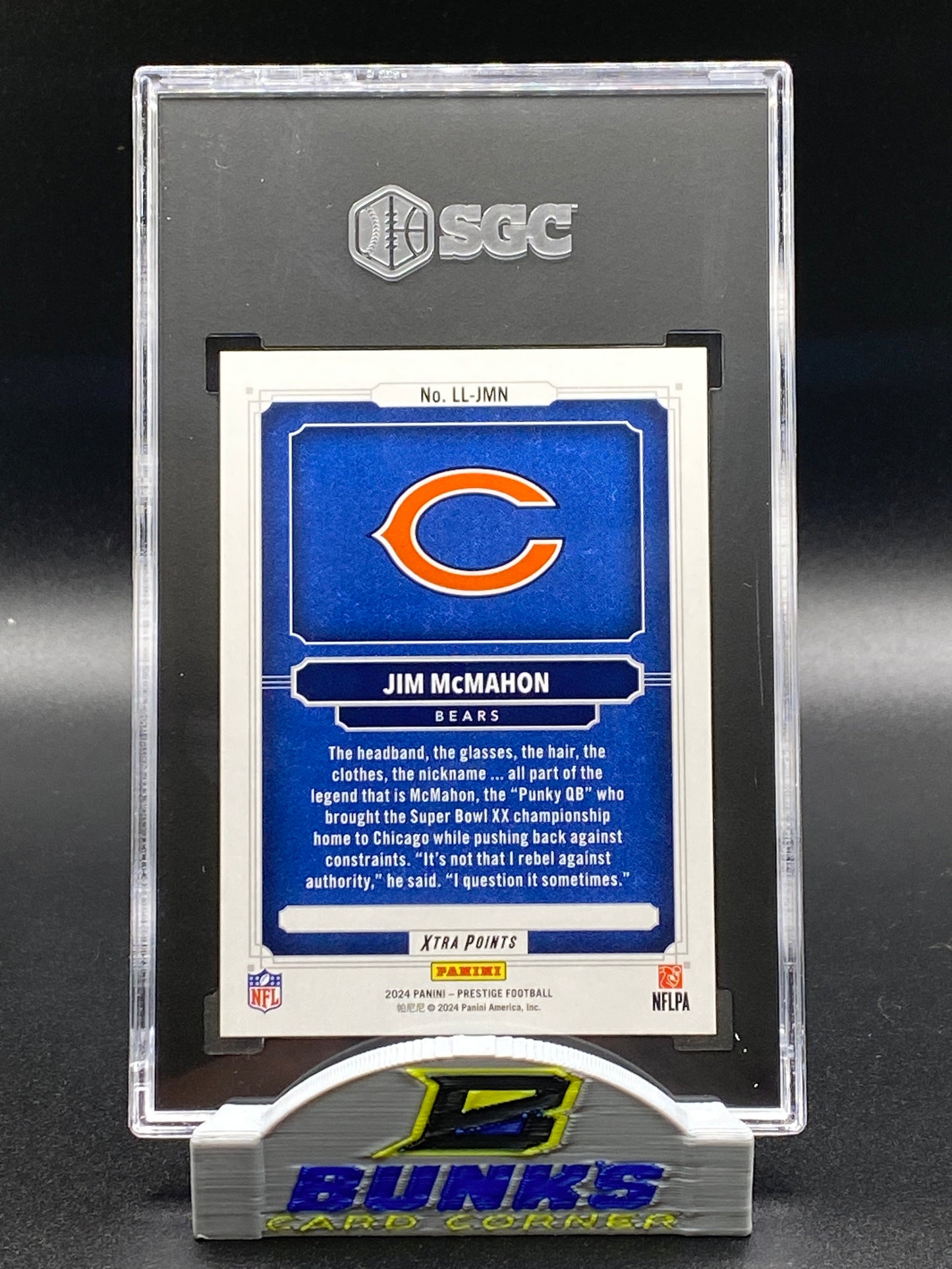 2024 Jim McMahon Xtra Points Gold 63/75 SGC 10 (Box B12)