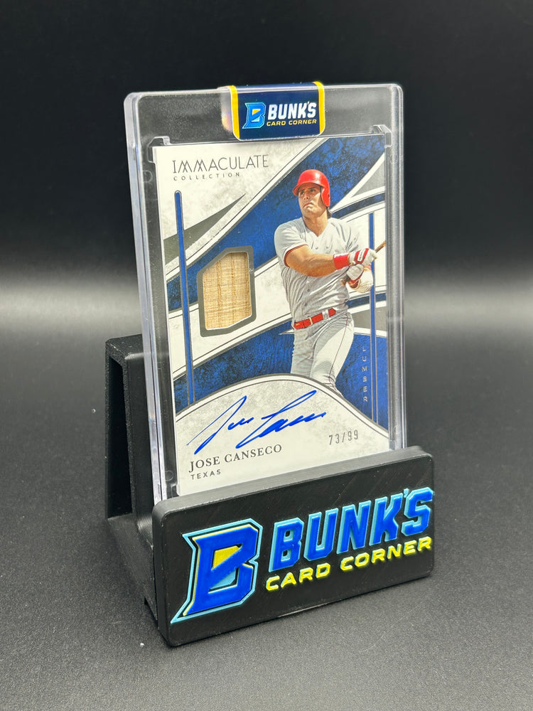 2026 Jose Canseco Immaculate Lumber Sigs On Card Auto 73/99