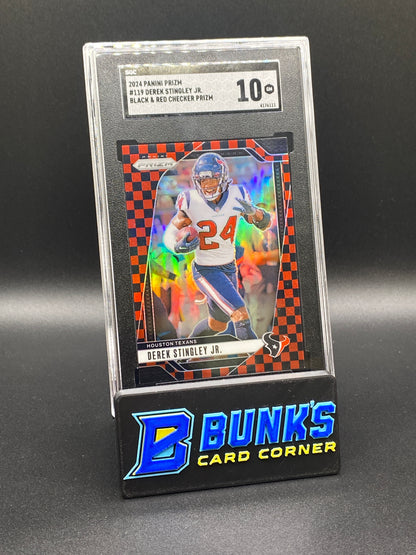 2024 Derek Stingley Jr. Black & Red Checker Prizm