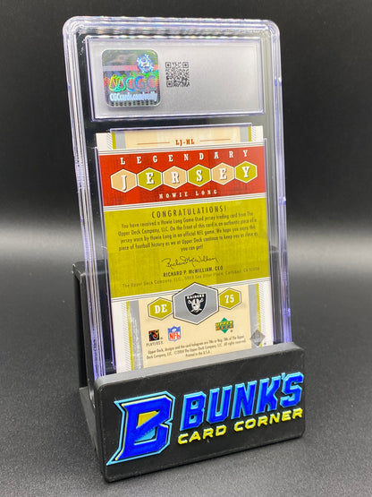 2004 Howie Long Legendary Jerseys 79/99 CGC 9