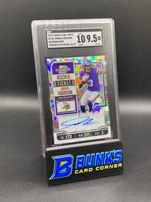 2023 Jordan Addison RC Auto Cracked Ice Prizm 16/22