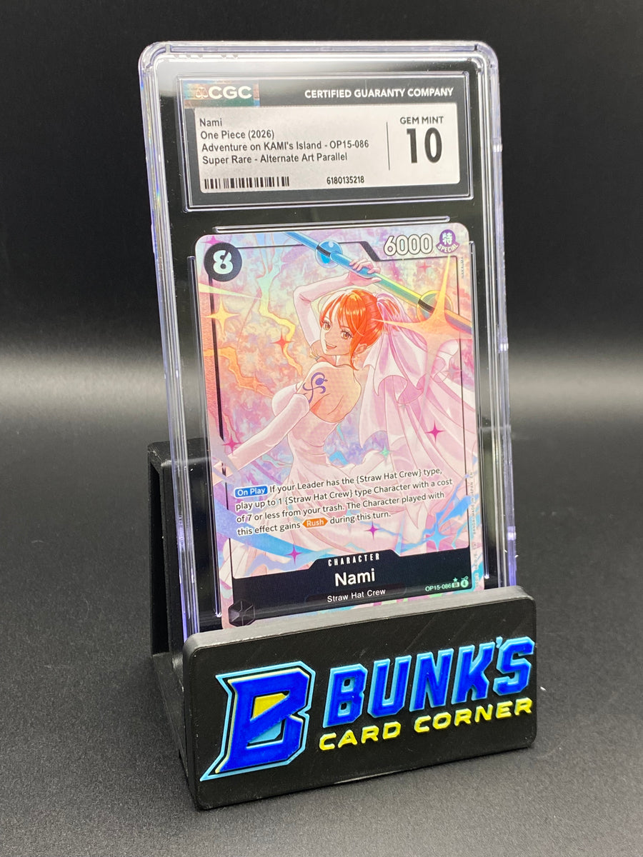 Nami Super Rare Alt Art Parallel OP15-086 CGC 10