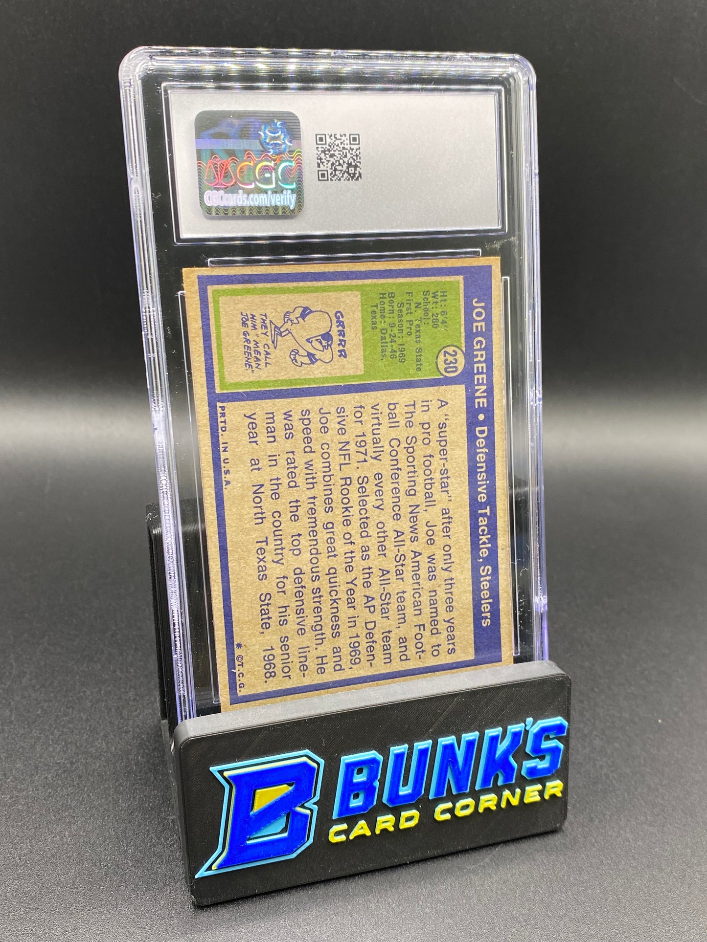 1972 Joe Greene CGC 6