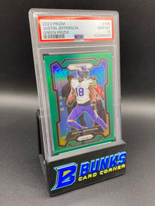 2023 Justin Jefferson Green Prizm PSA 10