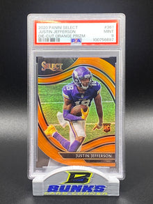2020 Justin Jefferson DIE-CUT Orange Prizm (Box A1)