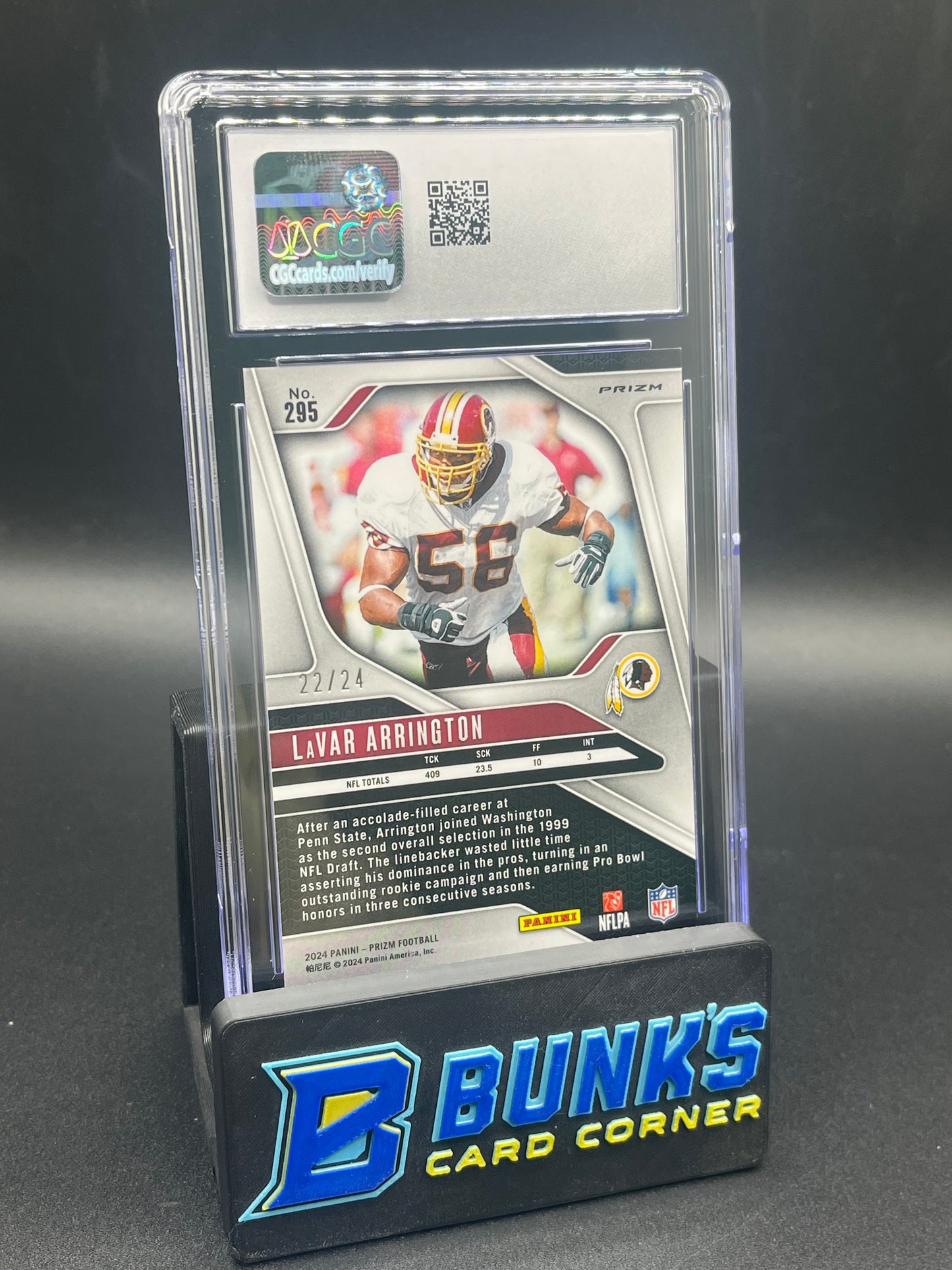2024 LaVar Arrington Gold Sparkle CGC 10 22/24