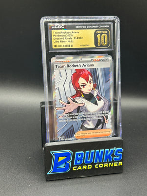 Team Rocket's Ariana Ultra Rare Holo Destined Rivals CGC Pristine 10