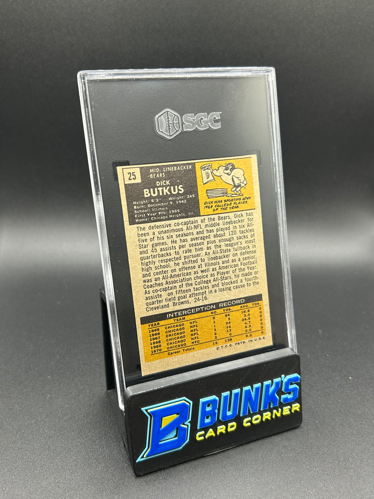 1971 Dick Butkus Topps SGC 7