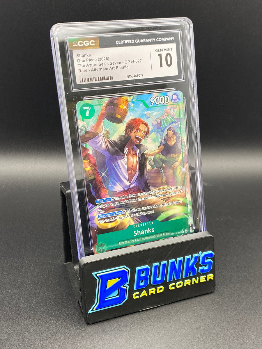 Shanks Rare Alt Art Parallel OP14-027 CGC  10