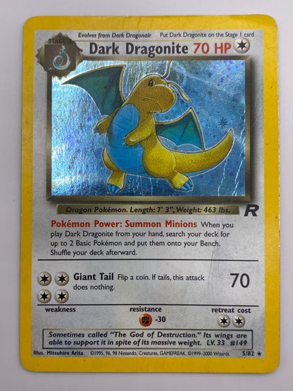 Dark Dragonite Holo Team Rocket HP