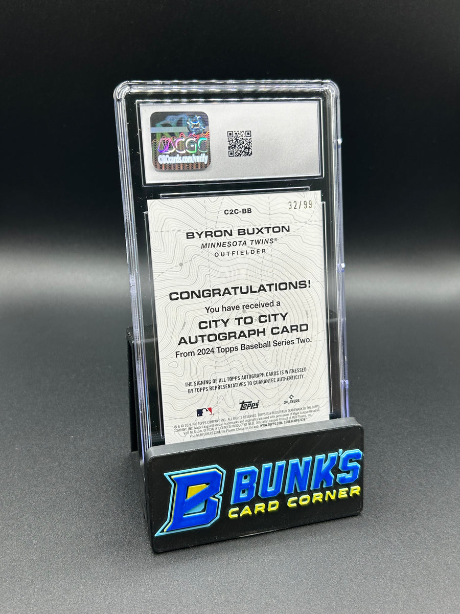 2024 Byron Buxton Topps City to City Autographs 32/99 CGC 10