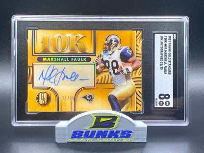 2022 Marshall Faulk AUTOGRAPHED 25/25 (Box B4)